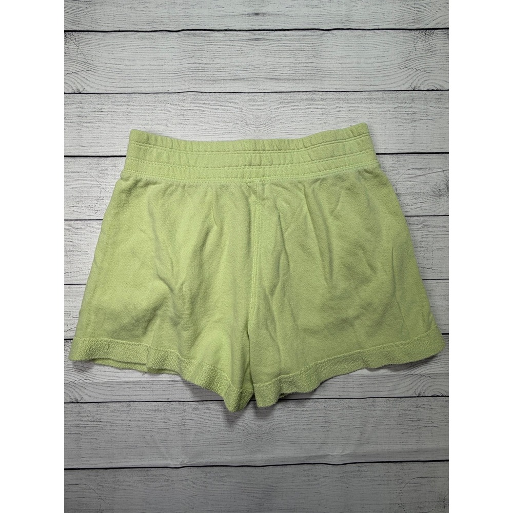 Aerie Lime Green Cotton Shorts XS Loungewear Casual Beach Summer Relaxed - Picture 2 of 6